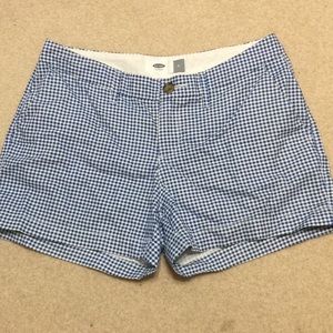Checkered old navy shorts